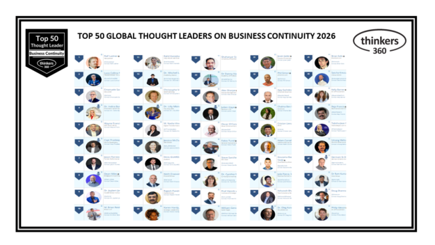 Top 50 Global Thought Leaders and Influencers on Business Continuity 2026