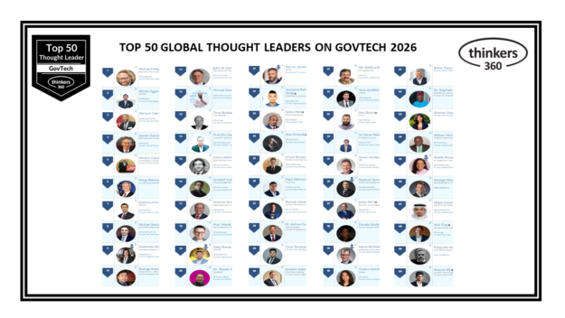 Top 50 Global Thought Leaders and Influencers on GovTech 2026 Top 50 Global Thought Leaders and Influencers on GovTech 2026
