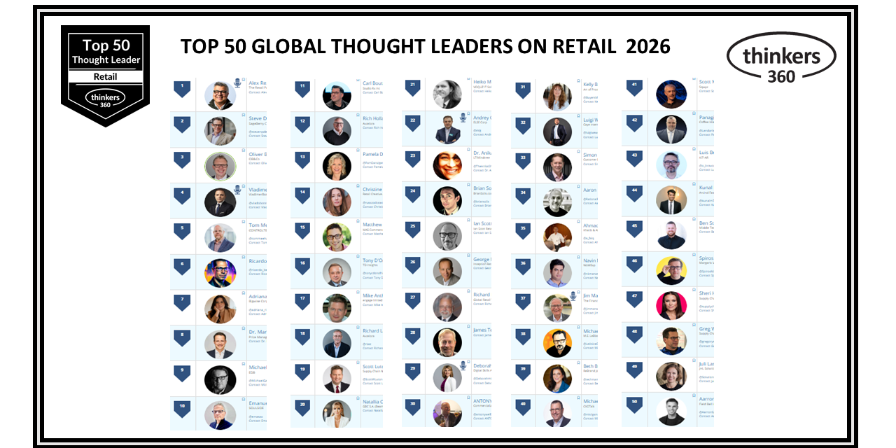 Top 50 Global Thought Leaders and Influencers on Retail 2026 Top 50 Global Thought Leaders and Influencers on Retail 2026