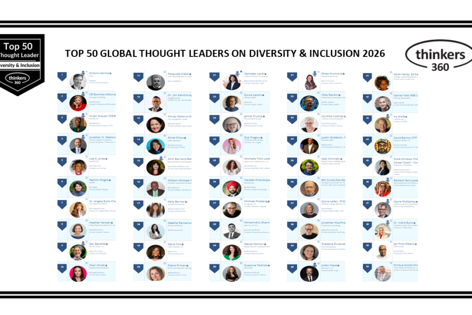 Top 50 Global Thought Leaders and Influencers on Diversity & Inclusion 2026