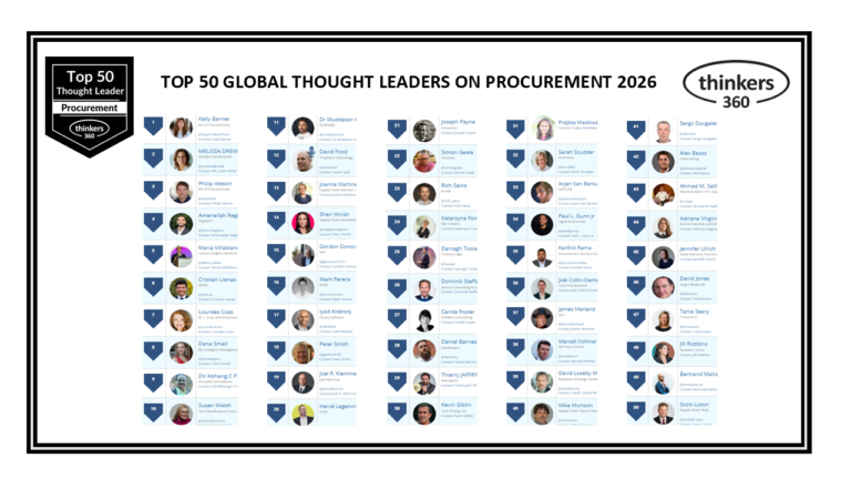 Top 50 Global Thought Leaders and Influencers on Procurement 2026