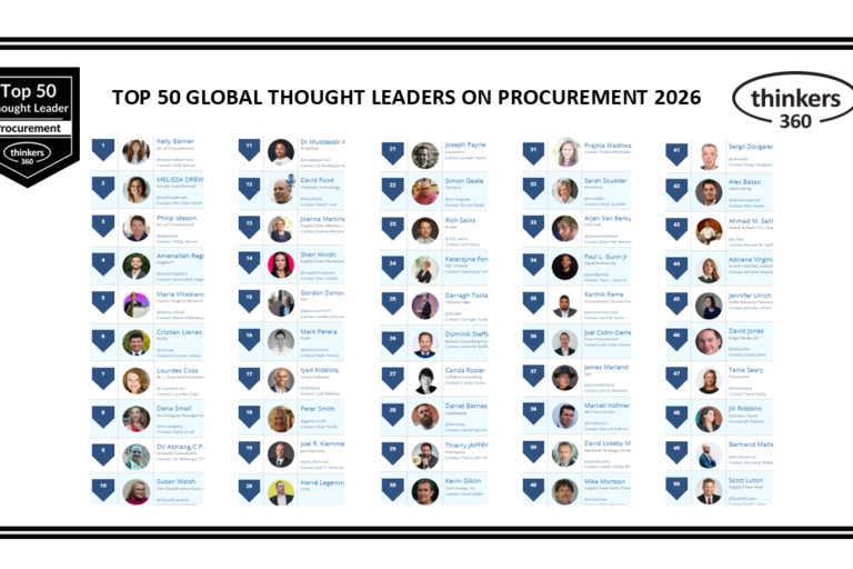 Top 50 Global Thought Leaders and Influencers on Procurement 2026