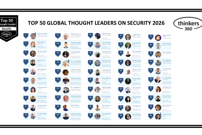 Top 50 Global Thought Leaders and Influencers on Security 2026