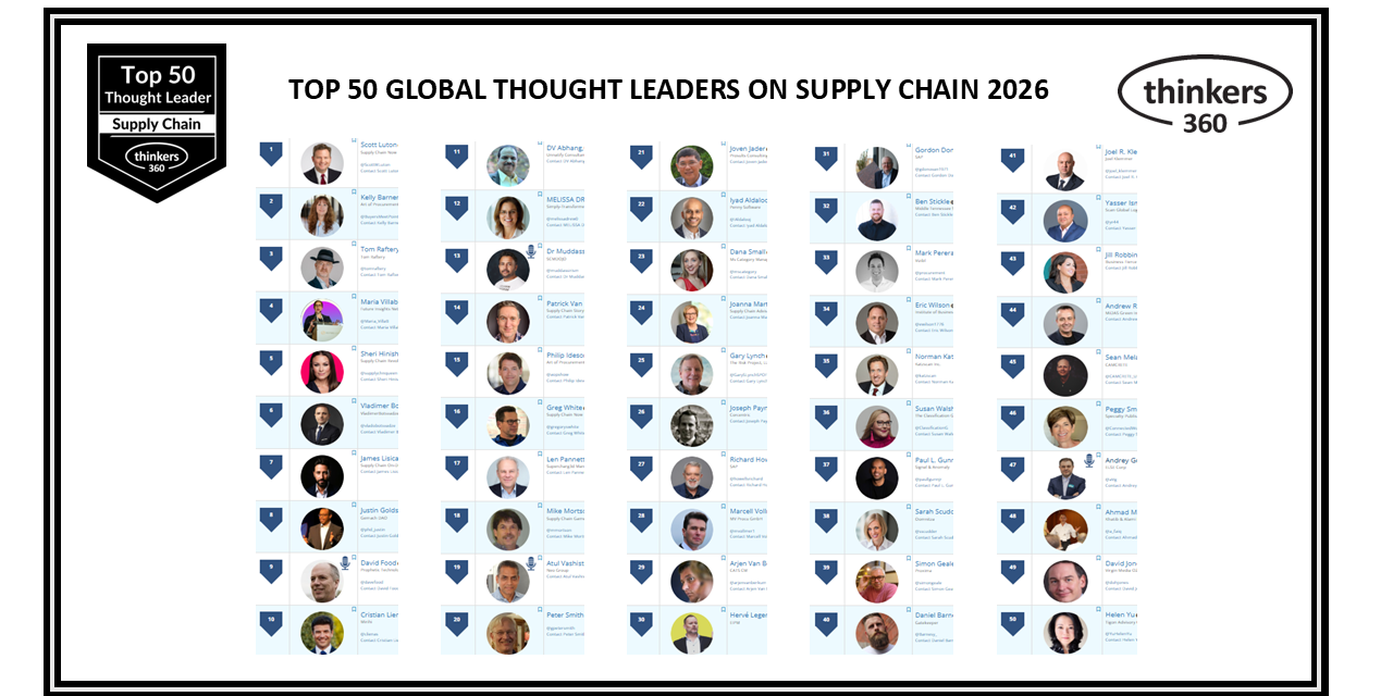 Top 50 Global Thought Leaders and Influencers on Supply Chain 2026 Top 50 Global Thought Leaders and Influencers on Supply Chain 2026