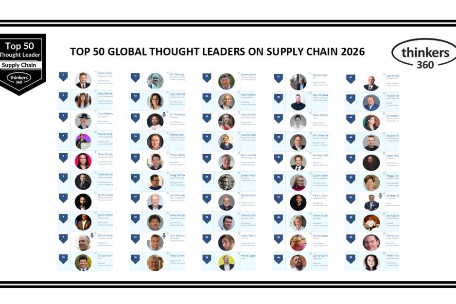 Top 50 Global Thought Leaders and Influencers on Supply Chain 2026