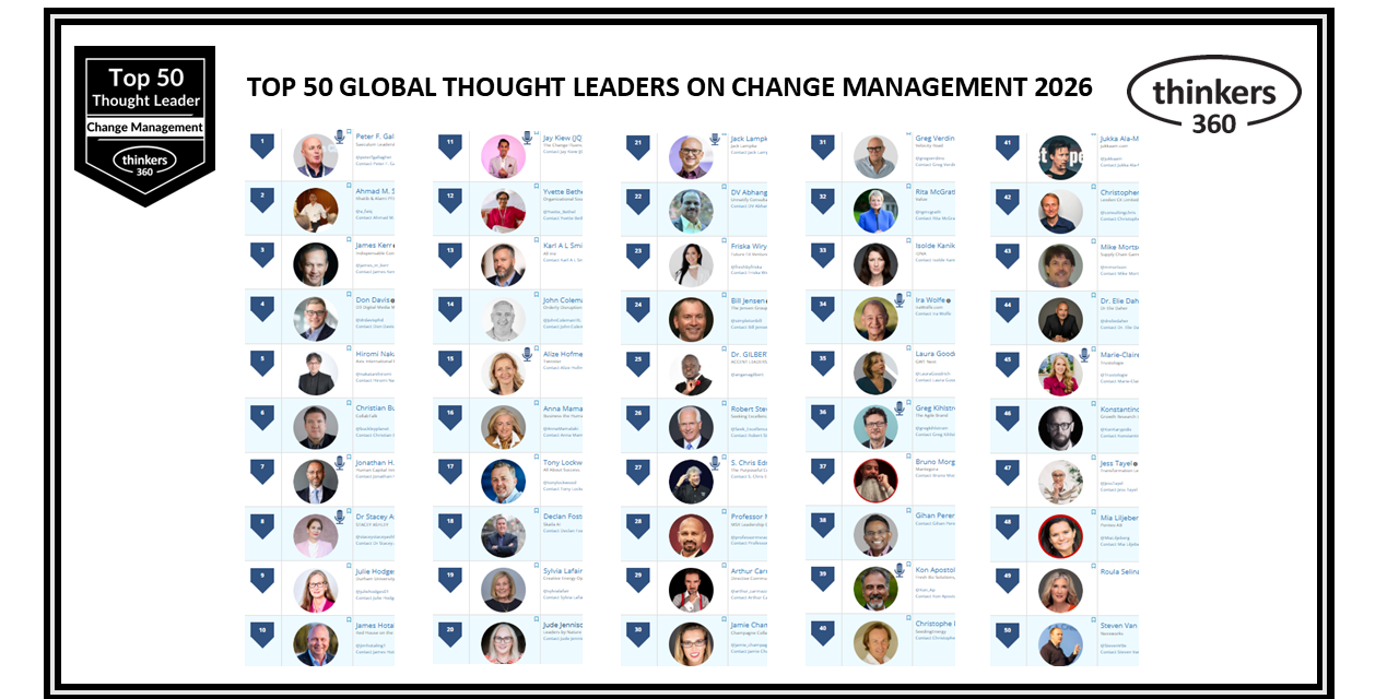 Top 50 Global Thought Leaders and Influencers on Change Management 2026