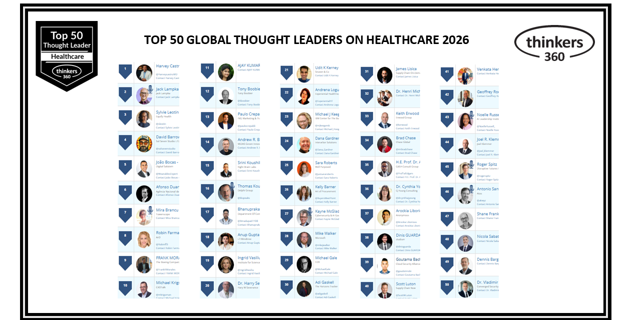 Top 50 Global Thought Leaders and Influencers on Healthcare 2026 Top 50 Global Thought Leaders and Influencers on Healthcare 2026