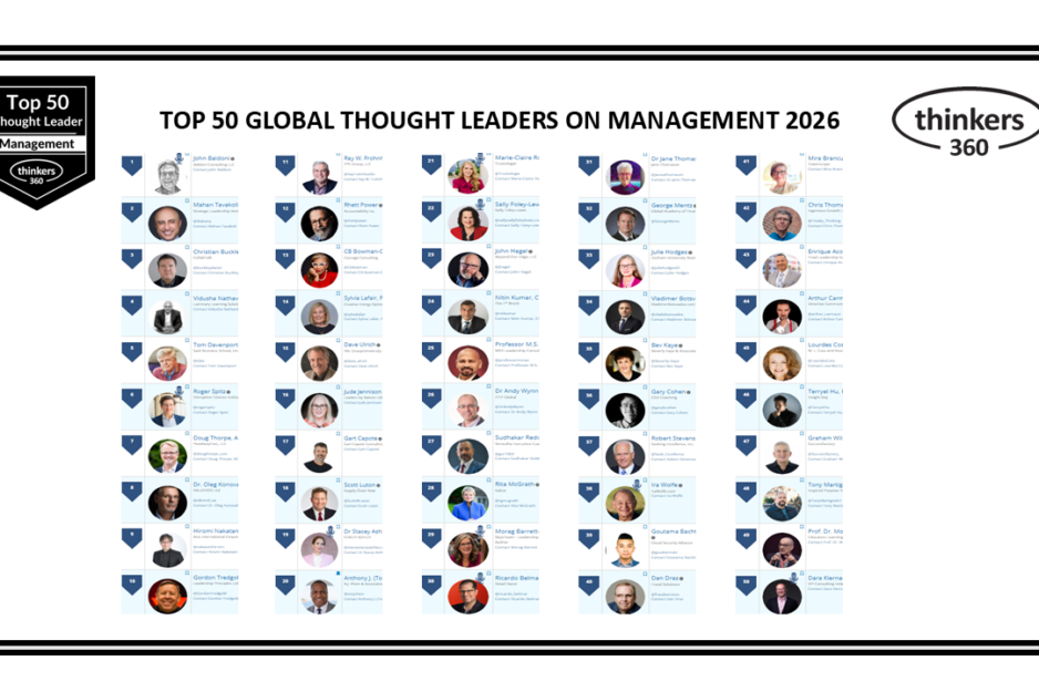 Top 50 Global Thought Leaders and Influencers on Management 2026