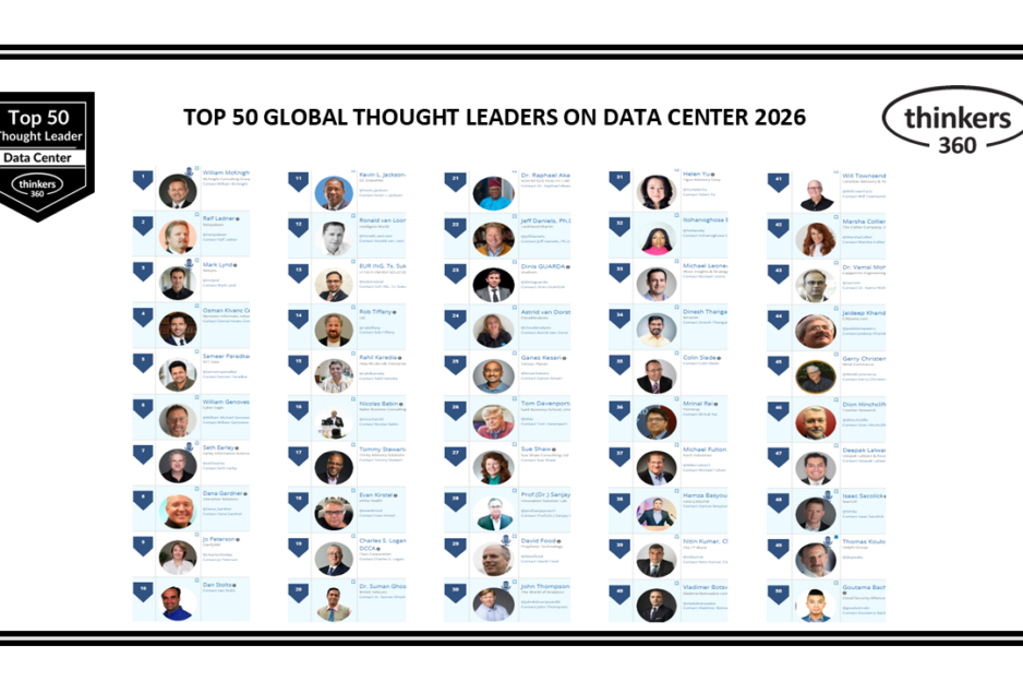 Top 50 Global Thought Leaders and Influencers on Data Center 2026 Top 50 Global Thought Leaders and Influencers on Data Center 2026