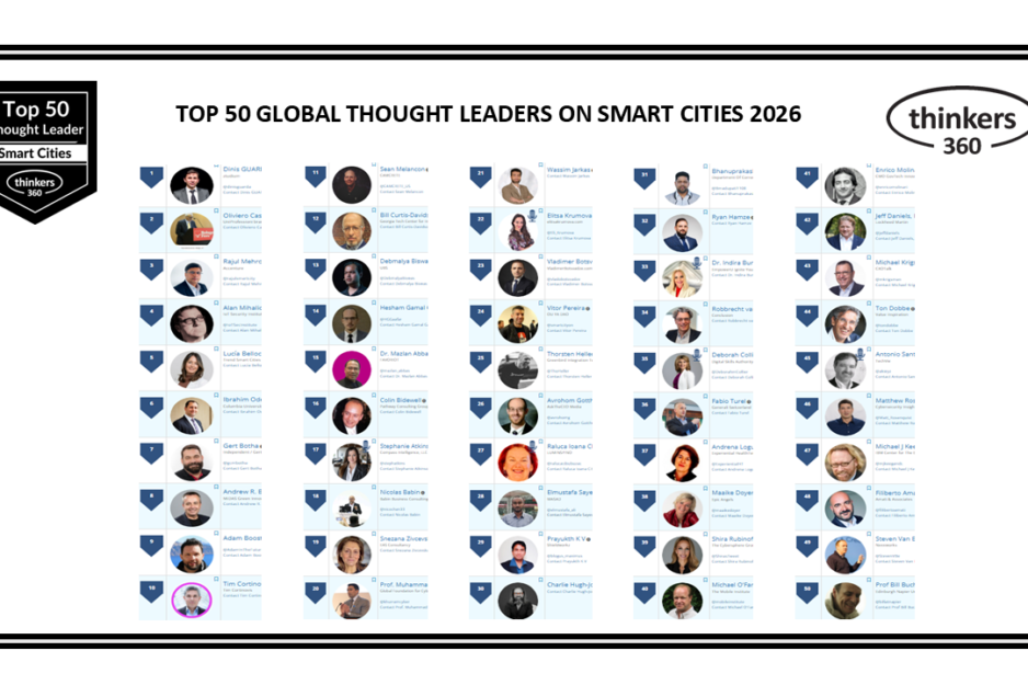 Top 50 Global Thought Leaders and Influencers on Smart Cities 2026 Top 50 Global Thought Leaders and Influencers on Smart Cities 2026
