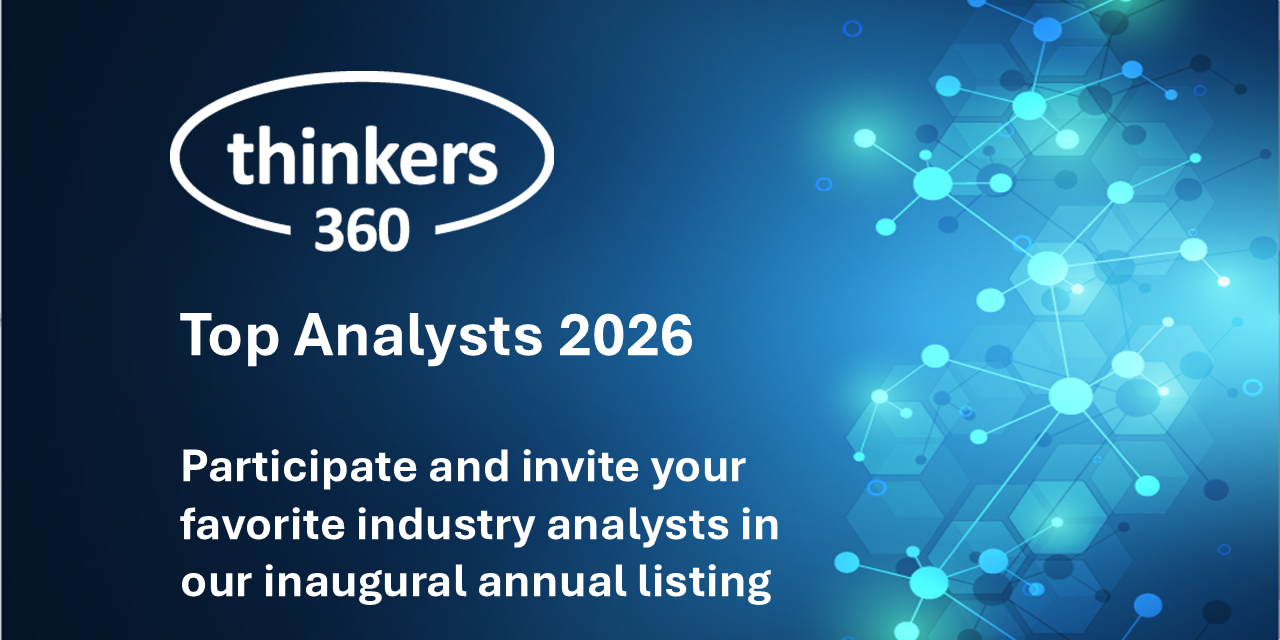 Thinkers360 Announces Call for Participation for the 2026 Top Analysts Special Report Thinkers360 Announces Call for Participation for the 2026 Top Analysts Special Report